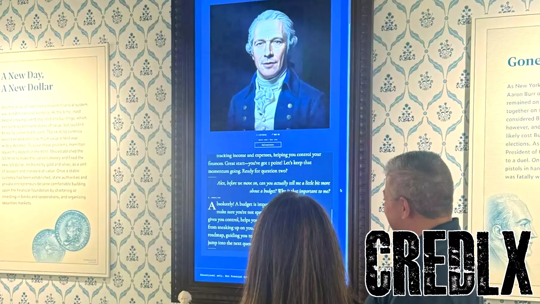 Hamilton deepfake greets visitors to new finance museum
